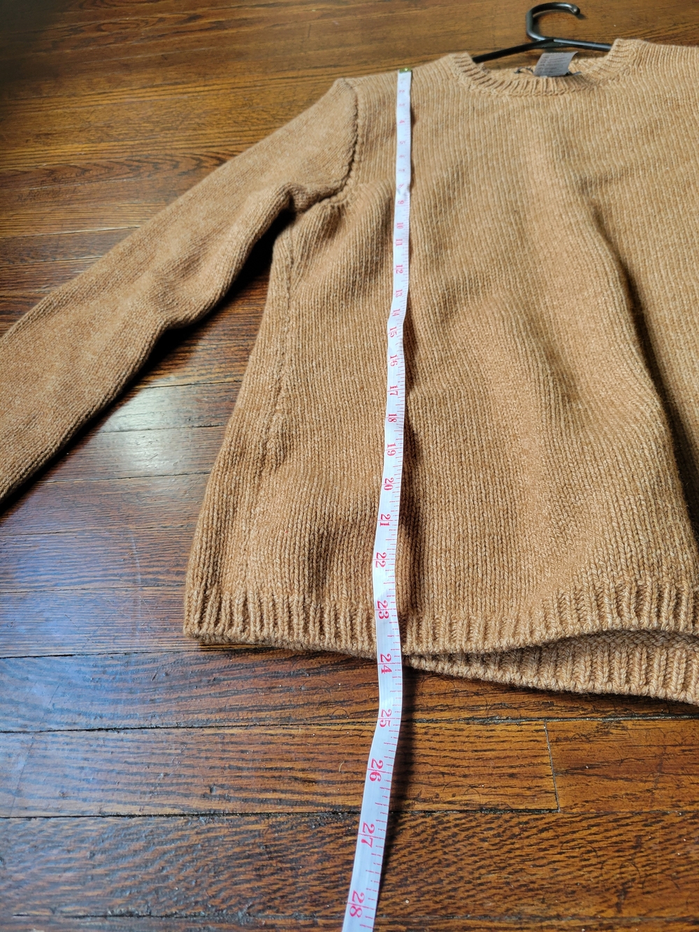 Irelands Eye Women's Lambswool Blend Tan/brown Round Neck Pullover Sweater - Picture 13 of 15